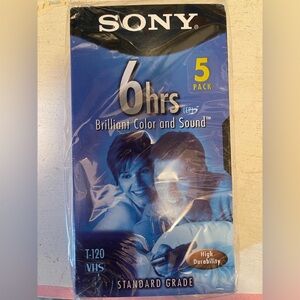 SONY 6-Hour VHS Tapes 2-Pack Standard  Grade T-120